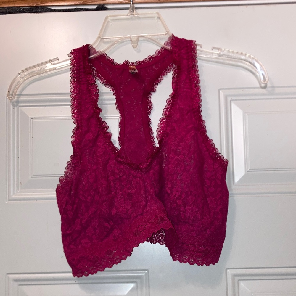Thirdlove Lace Bralette in Deep Pink L